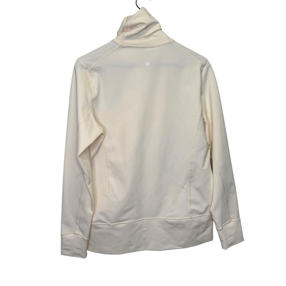 Lululemon Origami Stride Jacket Polar Cream Size 12 Activewear Workout Yoga - Picture 2 of 12
